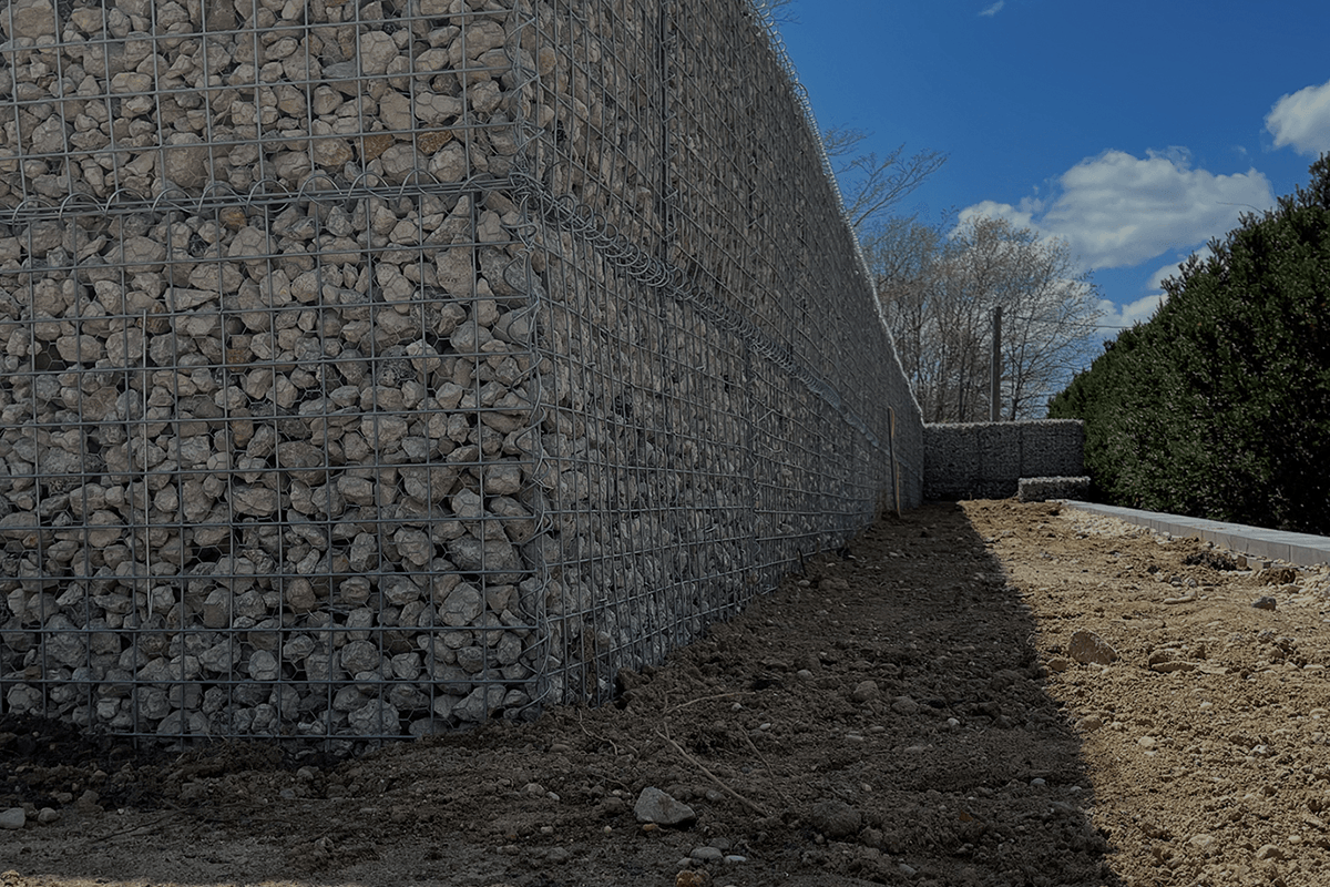Gabion walls